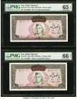 Iran Bank Markazi 500 Rials ND (1969) Pick 88 Two Consecutive Examples PMG Gem Uncirculated 65 EPQ; Gem Uncirculated 66 EPQ. 

HID09801242017
