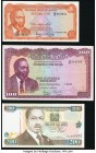 Kenya Central Bank of Kenya 100 Shillings 1971 Pick 10b; 5 Shillings 1975 Pick 11b; 200 Shillings 1998 Pick 38c Very Fine or Better. 

HID09801242017