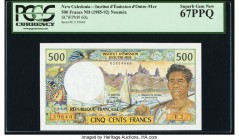 New Caledonia Institut d'Emission d'Outre-Mer 500 Francs ND (1958-92) Pick 60e PCGS Superb Gem New 67 PPQ. 

HID09801242017