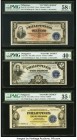 Philippines Treasury Certificate 1; 2; 5 Pesos ND (1944) Pick 94; 95a; 96 Three "Victory Series" Examples PMG Choice About Unc 58 EPQ; Extremely Fine ...