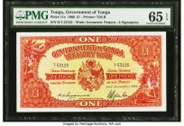 Tonga Government of Tonga 1 Pound 2.12.1966 Pick 11e PMG Gem Uncirculated 65 EPQ. 

HID09801242017