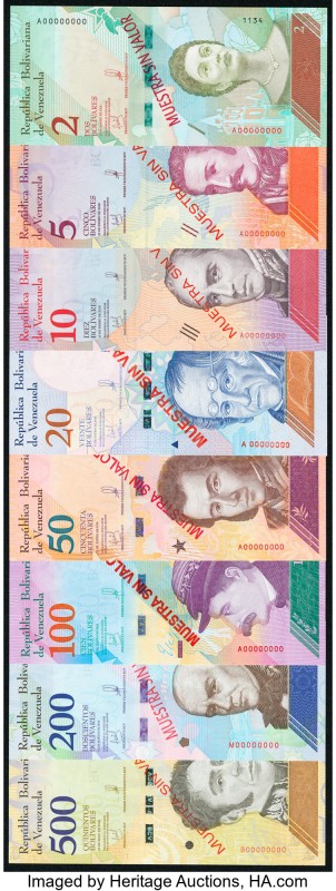 Venezuela Banco Central De Venezuela 2; 5; 10; 20; 50; 100; 200; 500 Bolivares 2...