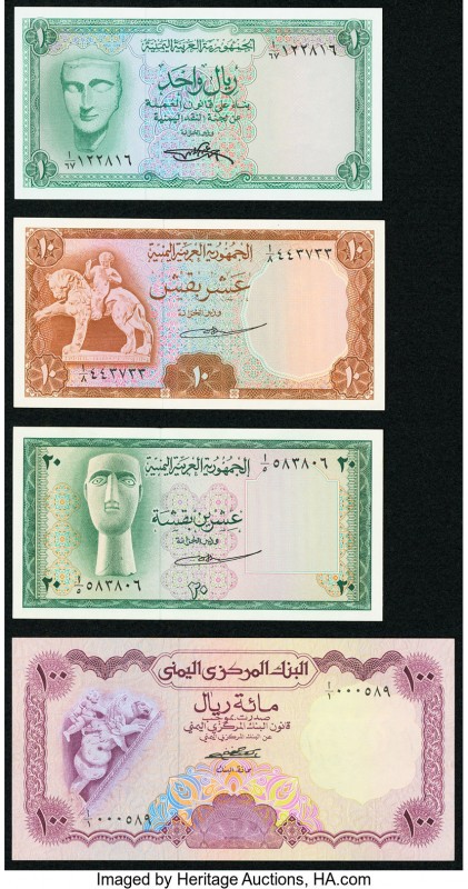 Yemen Arab Republic Yemen Currency Board 10; 20 Buqshas ND (1966) Pick 4; 5; 1 R...