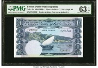 Yemen Democratic Republic South Arabian Currency Authority 1 Dinar ND (1965) Pick 3a PMG Choice Uncirculated 63 EPQ. 

HID09801242017