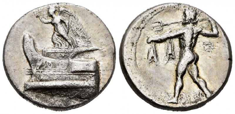 Kingdom of Macedon. Demetrios I Poliorketes. Tetradracma. 300-295 a.C. Salamis. ...