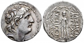 Seleukid Kingdom. Antiochos VII. Tetradracma. 138-129 a.C. (Gc-7142 similar). Anv.: Cabeza diademada a derecha. Rev.: Atenea de pie a izquierda, lleva...