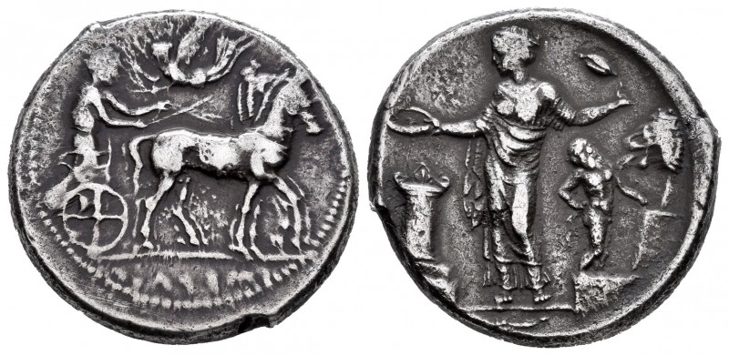Sicily. Himera. Tetradracma. 440-425 a.C. (Sng Ans-167). (Cy-793). (Sng Cop-306)...