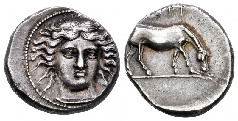 Thessaly. Larissa. Dracma. 356-342 a.C . (BMC.7 pl. 6/10). (Gc-2790). Anv.: Leye...