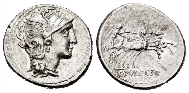 Claudius. Denario. 110-109 a.C. Rome. (Ffc-565). (Craw-300/1). (Cal-424). Anv.: ...