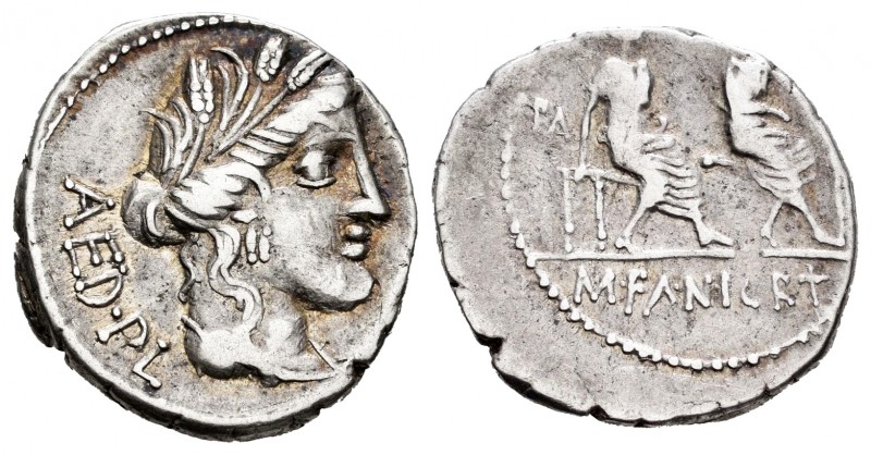 Critonia. Denario. 86 a.C. Auxiliary mint of Rome. (Ffc-664). (Craw-351/1). (Cal...