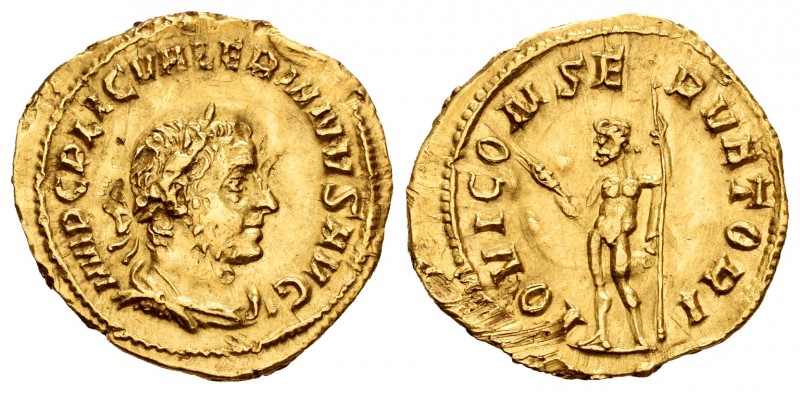 Valerian I. Áureo. 255-8 d.C. Rome. (Ric-37). (Cal-3421). Anv.: IMP C P LIC VALE...