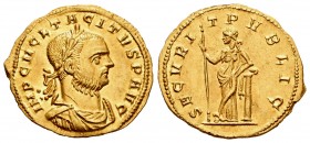 Tacitus. Aureo. 275-276 d.C. Serdica. (Mal atribuida a Ticinum). (Spink-11759 variante). (Ric-118 variante). (Cal-4114 variante). Anv.: IMP C M CL TAC...