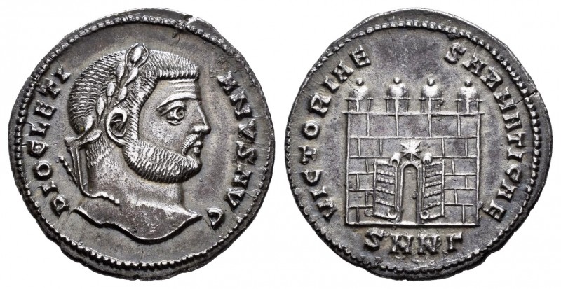 Diocletian. Argenteo. 284-305 d.C. Nicomedia. (Spink-12616). (Ric-19a). Anv.: DI...