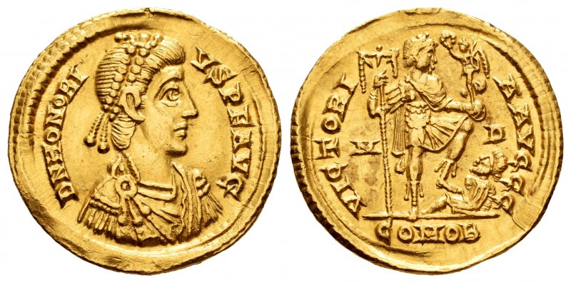 Honorius. Sólido. 402-403 d.C. Mediolanum. (Spink-20916). (Ric-1206). (Ch-44). A...