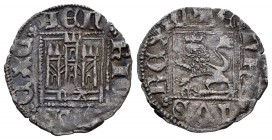 Kingdom of Castille and Leon. Enrique II (1368-1379). Novén. Zamora. (Bautista-676). Ae. 0,99 g. Mint mark “CA” below the castle and “C” in front of t...