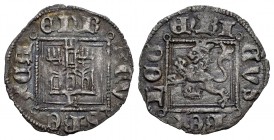 Kingdom of Castille and Leon. Enrique II (1368-1379). Novén. León. (Bautista-680 variante). Rev.: ENRICVS REX LEG. Ve. 0,79 g. Mint mark “L” below the...