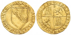 Kingdom of Castille and Leon. Juan II (1406-1454). Dobla de la banda. Sevilla. (Bautista-791). Anv.: +IOH(ANES·D)EI·GRACIA·REX·LEGIONI. Rev.: +IOHANES...