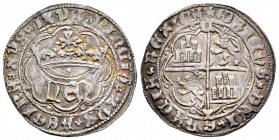 Kingdom of Castille and Leon. Enrique IV (1454-1474). 1 real. Cuenca. (Bautista-904.3 variante). Anv.: VINCIT XPS REGINA XPS IXPS. Rev.: +ENRICVS DEI ...