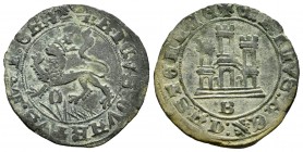 Kingdom of Castille and Leon. Enrique IV (1454-1474). 1 maravedí. Burgos. (Bautista-958.2 variante de leyenda). Anv.: +ENRICVS:QVARTVS:DEI:GRA. Rev.: ...