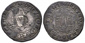 Kingdom of Castille and Leon. Enrique IV (1454-1474). Cuartillo. ¿Ciudad Rodrigo?. (Bautista-1011 variante). (Abm-753.1 variante). Anv.: Con florones ...