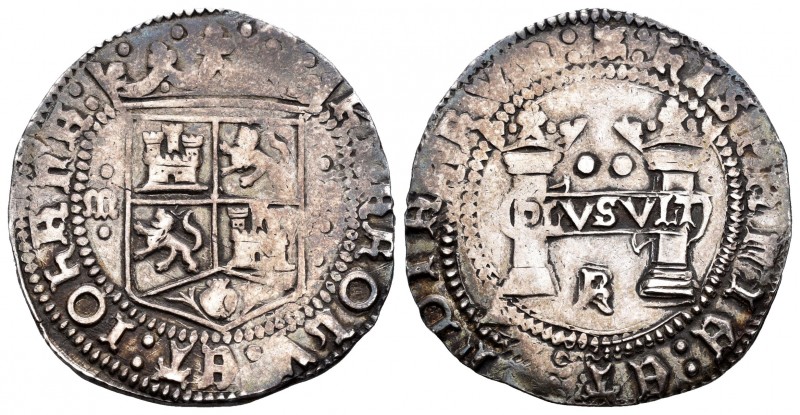 Charles-Joanna (1504-1555). 2 reales. México. R (Rincón). (Cal 2008-107). Anv.: ...