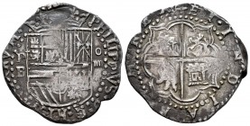 Philip II (1556-1598). 4 reales. Potosí. B (Juan de Ballesteros Narváez). (Cal 2008-344). Ag. 13,36 g. Assayer “B” (Juan de Ballesteros Narváez). The ...