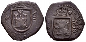 Philip III (1598-1621). 8 maravedís. 1618. Madrid. (Cal 2008-704). (Jarabo-Sanahuja-D101). Ae. 6,54 g. Horizontal mint mark. The “1´s” of the date as ...