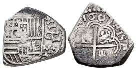 Philip III (1598-1621). 2 reales. 1607. Granada. M. (Cal 2008-no cita). (Cal 2019-4610). (Cy). Ag. 6,53 g. Full date. Unlisted by Calico’s 2008 and 20...