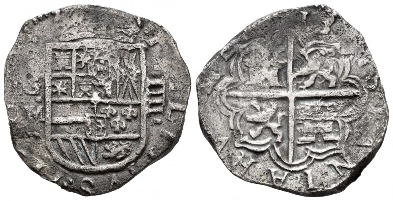 Philip III (1598-1621). 4 reales. 1613. Granada. M. (Cal 2008-210). Ag. 12,67 g....