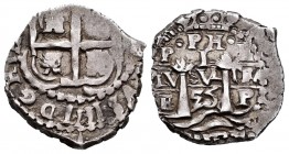 Philip IV (1621-1665). 1 real. 1653. Potosí. E. (Cal 2008-1053). Ag. 3,01 g. All visible data. Choice VF. Est...160,00.