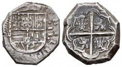 Philip IV (1621-1665). 2 reales. 1651. Valladolid. F. (Cal 2008-no cita). (Cal 2019-no cota). (Cy). Ag. 6,80 g. Unpublished by Calicó 2008 and 2019 an...