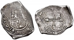 Philip IV (1621-1665). 8 reales. 1650. México. P. (Cal 2008-350). Ag. 27,06 g. Rare. VF. Est...320,00.