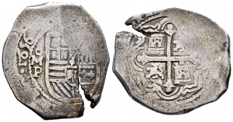 Philip IV (1621-1665). 8 reales. 1656. México. P. (Cal 2008-363). Ag. 27,25 g. C...