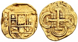 Philip IV (1621-1665). 8 escudos. 1642. Sevilla. R. (Cal 2008-53). (Cal onza-73). (Tauler-73a, mismo ejemplar). Au. 26,18 g. Ex Colección Oro Macuquin...