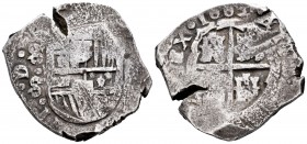 Charles II (1665-1700). 8 reales. 1683. Sevilla. S. (Cal 2008-tipo 82, no cita este año). (Cal 2019). Ag. 27,07 g. The Spanish coins in that period ha...