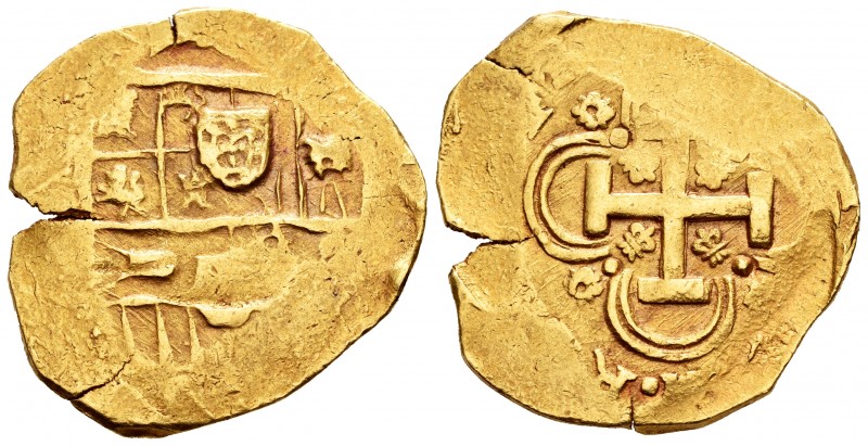 Charles II (1665-1700). 8 escudos. 1694/3. Sevilla. (Cal 2008-188). Au. 26,93 g....