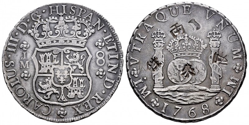 Charles III (1759-1788). 8 reales. 1768. Lima. JM. (Cal 2008-844). Ag. 26,70 g. ...