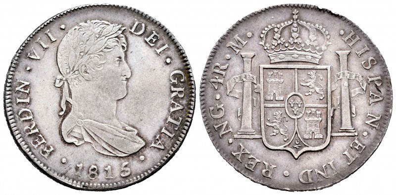 Ferdinand VII (1808-1833). 4 reales. 1815/4. Guatemala. M. (Cal 2008-728 variant...