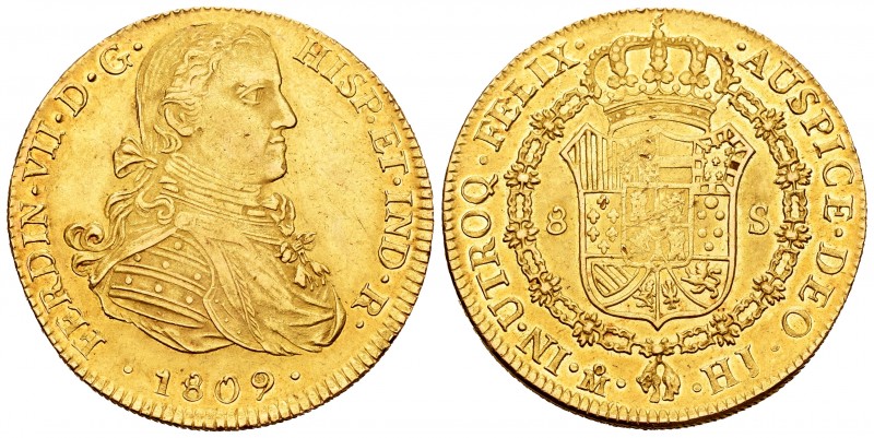 Ferdinand VII (1808-1833). 8 escudos. 1809. México. HJ. (Cal 2008-44). (Cal onza...