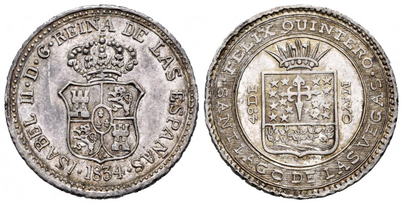 Elizabeth II (1833-1868). Medalla de proclamación. 1834. Santiago de las Vegas (...