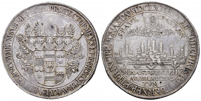 Germany. Münster. Christoph Bernhard von Galen. 1 thaler. 1661. (Km-75). (Dav-56...