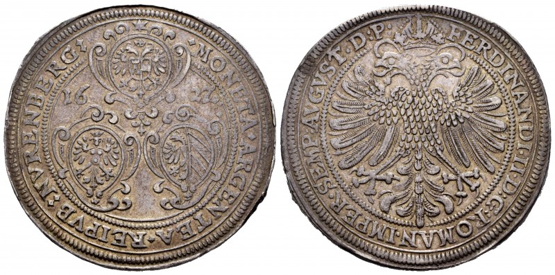 Germany. Nurnberg. Ferdinand II. 1 thaler. 1627. Nuremberg. (Km-52). (Dav-5636)....