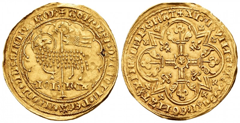 France. Jean II le Bon. Mouton d'or. (1350-1364). (Duplessy-291). (Fried-280). A...