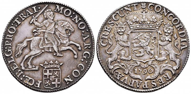 Low Countries. 1 ducatón - 60 stuivers. 1790. Utrecht. (Km-92.1). (Dav-1832). Ag...