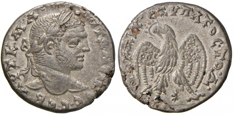 Caracalla (211-217) Tetradramma di Antiochia in Siria – Busto radiato a d. - R/ ...