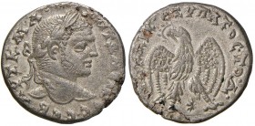 Caracalla (211-217) Tetradramma di Antiochia in Siria – Busto radiato a d. - R/ Aquila stante di fronte – S.Cop. 364 MI (g 12,00) Piccole screpolature...