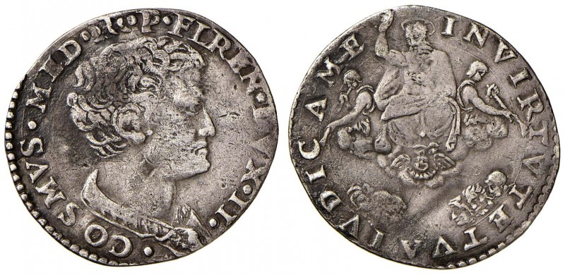FIRENZE Cosimo I (1537-1574) Lira – MIR 127 AG (g 4,05) RR Leggermente tosato e ...