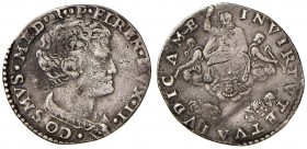 FIRENZE Cosimo I (1537-1574) Lira – MIR 127 AG (g 4,05) RR Leggermente tosato e modesta porosità e ondulazione del tondello ma ancora un piacevole ese...