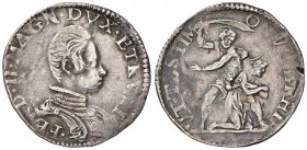 FIRENZE Ferdinando II (1621-1670) Lira senza data – MIR 301/1 AG (g 4,48) Tacca al ciglio del R/ 
BB