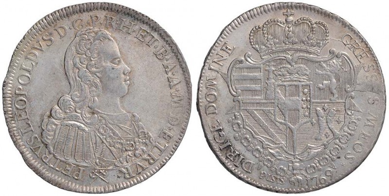 FIRENZE Pietro Leopoldo (1765-1790) Francescone 1769 – MIR 377/1 AG (g 27,42)
q...